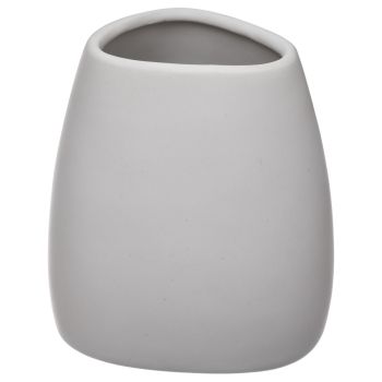 Pahar igienă dentară, ceramică, alb lucios, 8.5x7.5x9.5 cm, Five - 3560238324356