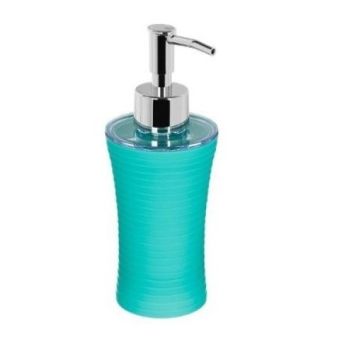 dispenser sapun plastic turcoaz 18 5 x 7 cm five 3560239279679