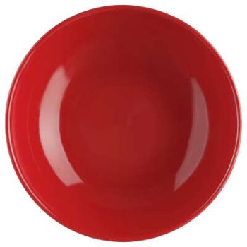 Farfurie rotundă adâncă, ceramică, 22 cm, rosu, Colorama, Secret de Gourmet- 3560239426226
