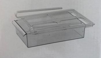 Cutie depozitare pentru frigider tip sertar, plastic, transparent, 20x15x7 cm, Easy Make - 3561860058534