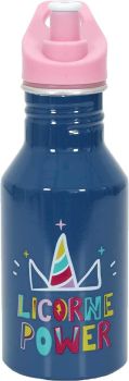 Sticlă pentru hidratare, metal+aluminiu, albastru+roz, 500 ml, Cook Concept - 3664944304982