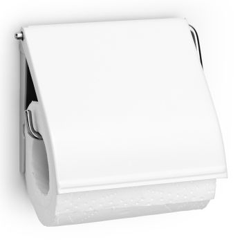 Suport hârtie igienică, inox, alb, 13.2x12.3x1.7 cm, ReNew, Brabantia - 8710755414565