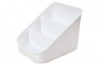 Organizator condimente, plastic, alb, 16x15x13 cm, Berossi - 4811244033046 