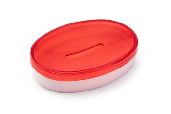 Savonieră Scarlet, plastic, roșu, 13.3x9.4x2.8 cm, Berossi - 4811244080408