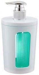 Dispenser, plastic, alb+verde, 16.6x7.8 cm, Scarlet, Berossi - 4811244080521