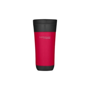 Cană ThermoCafe, roşu, polipropilenă, interior inox, 425 ml, Thermos - 5010576041739