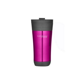 Cană ThermoCafe, roz, polipropilenă, interior inox, 425 ml, Thermos - 5010576277855
