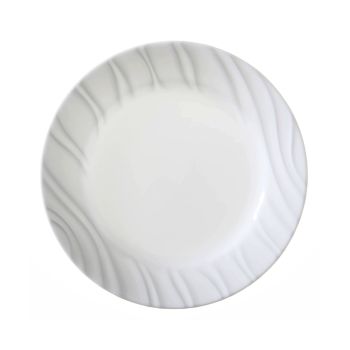 Farfurie rotundă întinsă, albă, 21.6 cm, Embossed Swept, Corelle - 71160074514 50015
