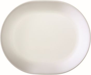 Platou oval Wide Rim, sticlă, alb, 31 cm, Corelle - 71160116948