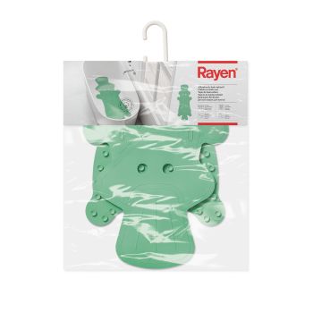 Covoraș de baie pentru copii, cauciuc, 38x85 cm, verde, model crocodil, Rayen - 8412955023423