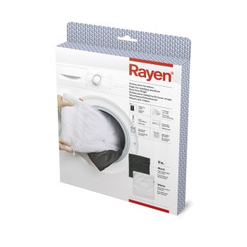Set 2 saci spălare rufe alb+negru, poliester, 50x40 cm, Rayen - 8412955300142