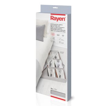 Cutie depozitare încălțăminte, poliester, alb, 90x50x10.5 cm - Rayen - 8412955301132