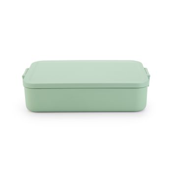 Caserolă pentru prânz, compartimentată, 2 l, verde, plastic, 25.5x16.7x6.2 cm, Make&Take, Brabantia-8710755203527   