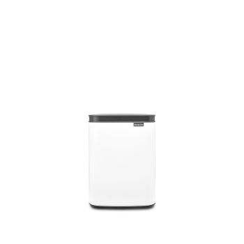 Coș de gunoi cu acționare manuală, alb, inox, 4 l, Bo Waste Bin, Brabantia - 8710755222344  