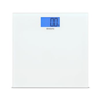 Cântar digital baie, inox, alb, max. 180 kg, Brabantia - 8710755483127
