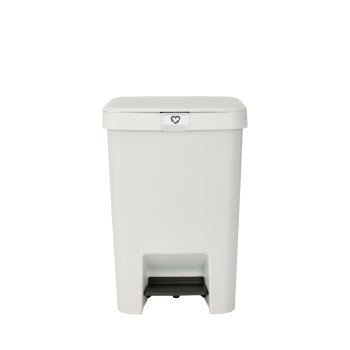 Coș de gunoi cu pedală pentru reciclare, gri deschis, plastic, 25 l, StepUp, Brabantia - 8710755800207