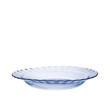 Farfurie rotundă adâncă, sticlă, albastru, 23 cm, Picardie, Duralex-3550190403824