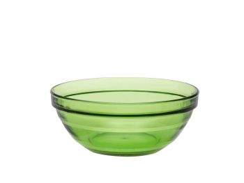 Bol, sticlă, verde, 17 cm, 970 ml, Lys, Duralex  - 3550190404067       