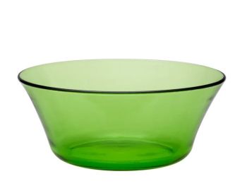 Bol, sticlă, verde, 23 cm, 2.2L, Lys, Duralex - 3550190404005