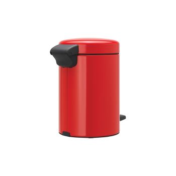Coș de gunoi cu pedală, roșu, inox, 3 l, NewIcon, Brabantia - 8710755112140