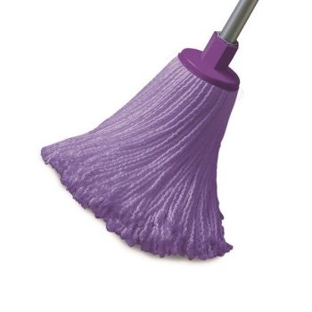 Mâner telescopic 80-140 cm + rezervă mop microfibră 168 gr, Mery