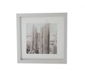 Ramă foto, lemn, alb, 23.5x23.5x4 cm, Cosy & Trendy - 5400586060569