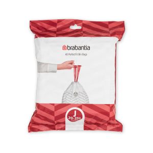 Saci de gunoi, cod J, 40 bucăţi, 20-25 l, Brabantia - 8710755115608 50248