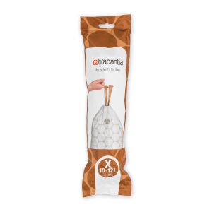 Saci de gunoi, cod X, 20 bucăţi, 10-12 l, Brabantia - 8710755116728