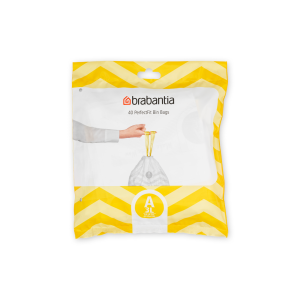 Saci de gunoi, cod A, 40 bucăţi, 3-5 l, Brabantia - 8710755137600