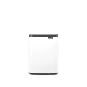 Coș de gunoi cu acționare manuală, alb, inox, 7 l, Bo Waste Bin, Brabantia - 8710755222368