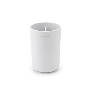 Pahar igienă dentară, plastic, alb, 7.6x7.6x11 cm, ReNew, Brabantia - 8710755280306 50082