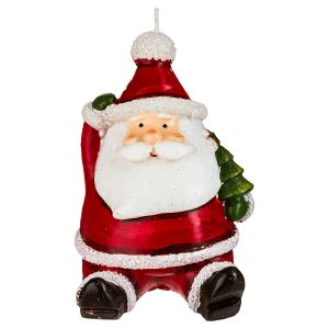 Lumânare decorativă, model Moș Crăciun, parafină, 7x9cm, Atmosphera - 3560239290988