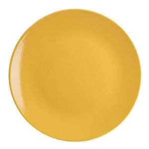 Farfurie rotundă plată, ceramică, 26 cm, galben, Colorama, Secret de Gourmet - 3560233843906