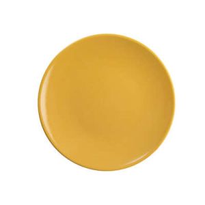 Farfurie rotundă plată, ceramică, 20 cm, galben, Colorama, Secret de Gourmet - 3560233843920