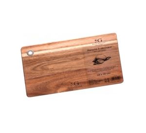 Tocător, lemn de Acacia, bej, 28x18 cm, Secret de Gourmet - 3560234535008