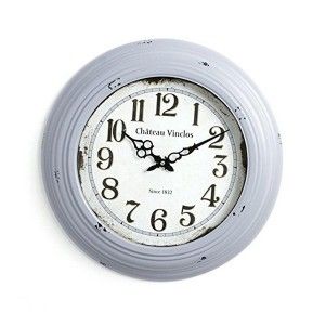 Ceas de perete vintage Lana, gri, metal+sticlă, Atmosphera - 3560238907726