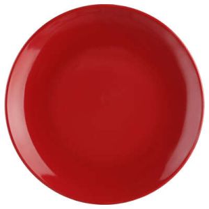 Farfurie rotundă plată, ceramică, 20 cm, roșu, Colorama, Secret de Gourmet - 3560239426240