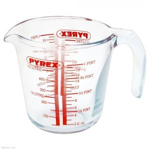 Cană gradată, sticlă termorezistentă, 500 ml, 12x12 cm, Pyrex - 5010762010631
