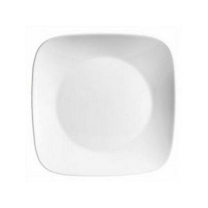 Farfurie pătrată întinsă, sticlă, albă, 26.6x26.6 cm, Square Round, Corelle - 71160117082