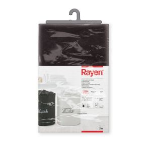 Set 2 coșuri rufe, poliester, alb+negru, 40x55 cm, Rayen - 8412955023034