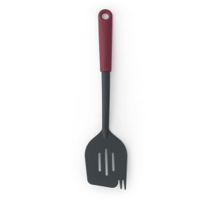 spatula cu furculita tasty plus nylon visiniu 32 2 cm brabantia 8710755122781