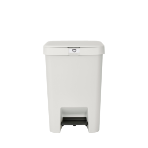 Coș de gunoi cu pedală pentru reciclare, gri deschis, plastic, 25 l, StepUp, Brabantia - 8710755800207