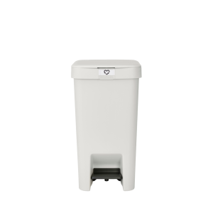 Coș de gunoi cu pedală pentru reciclare, gri deschis, plastic, 16 l, StepUp, Brabantia - 8710755800221