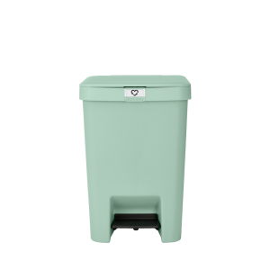 Coș de gunoi cu pedală pentru reciclare, verde mentă, plastic, 25 l, StepUp, Brabantia - 8710755800283