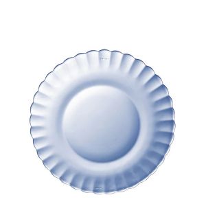 Farfurie rotundă plată, sticlă, albastru, 23 cm, Picardie, Duralex-3550190403817