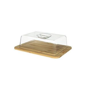 Suport brânzeturi, bambus+plastic, crem, 26x20x7.3 cm, Secret de Gourmet - 3560238519936