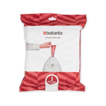 Saci de gunoi, cod J, 40 bucăţi, 20-25 l, Brabantia - 8710755115608 50248
