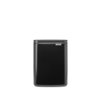 Coș de gunoi cu acționare manuală, negru, inox, 7 l, Bo Waste Bin, Brabantia - 8710755222900