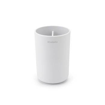 Pahar igienă dentară, plastic, alb, 7.6x7.6x11 cm, ReNew, Brabantia - 8710755280306 50082