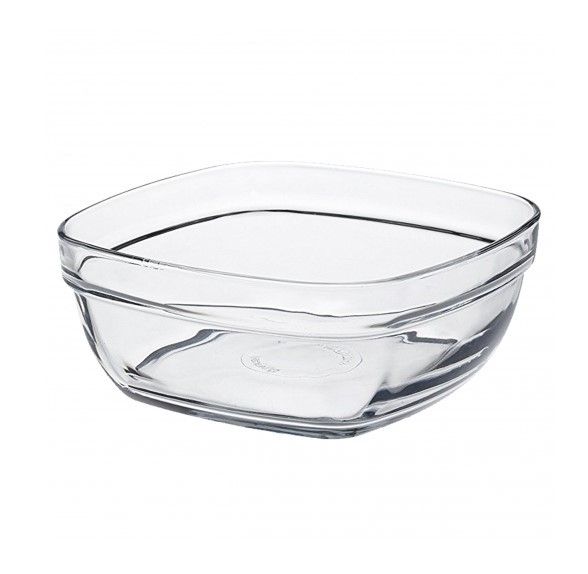 Bol Patrat Salata Lys Sticla Temperata Transparent 3 1 Litri Duralex